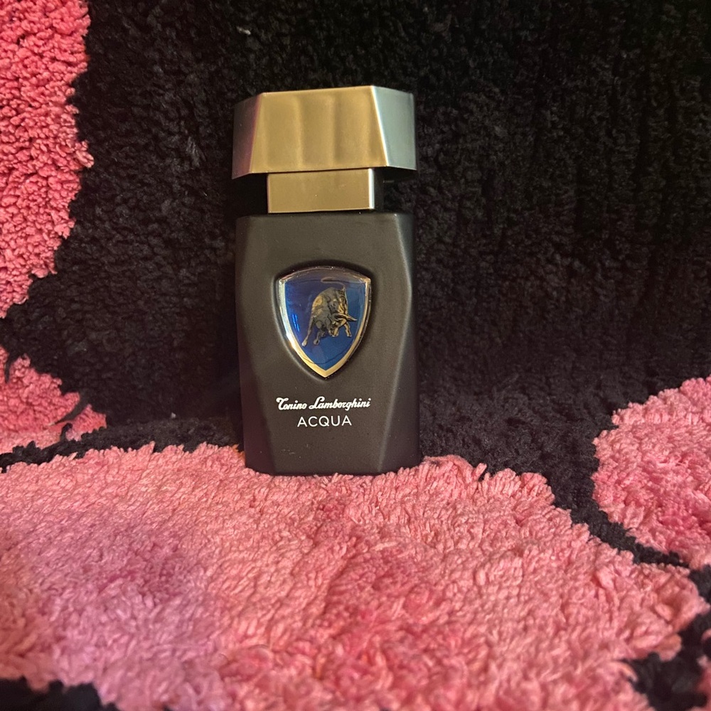 Lamborghini 💋💋💋 SOLD 💋💋💋Acqua Black Bottle with Blue Emblem